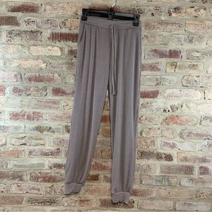 Ces femme tan ribbed joggers sweatpants medium